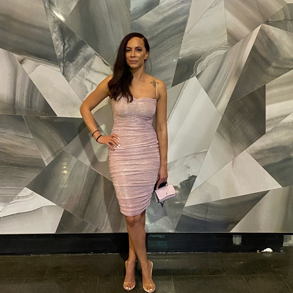 Miss Circle Size S blush pink dress